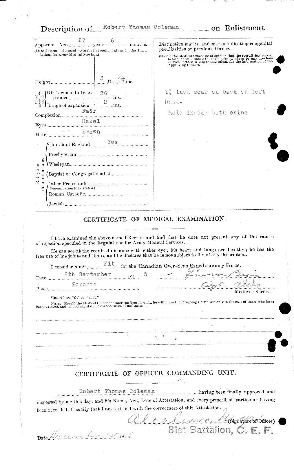 Personnel Records of the First World War - CEF 028262b