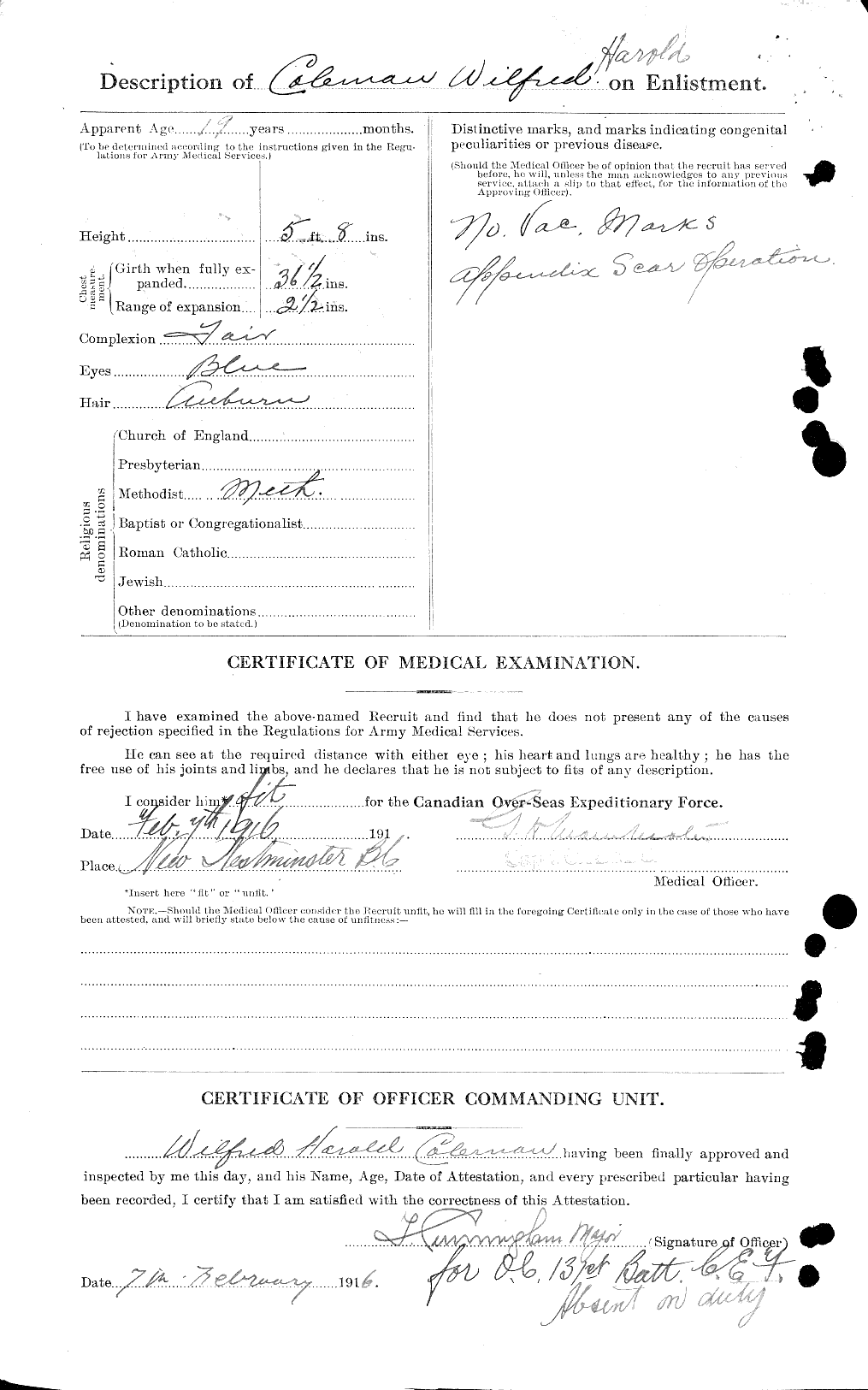 Personnel Records of the First World War - CEF 028292b