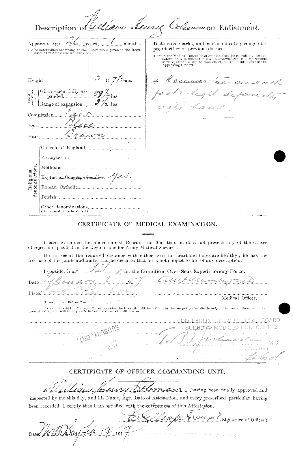 Personnel Records of the First World War - CEF 028315b