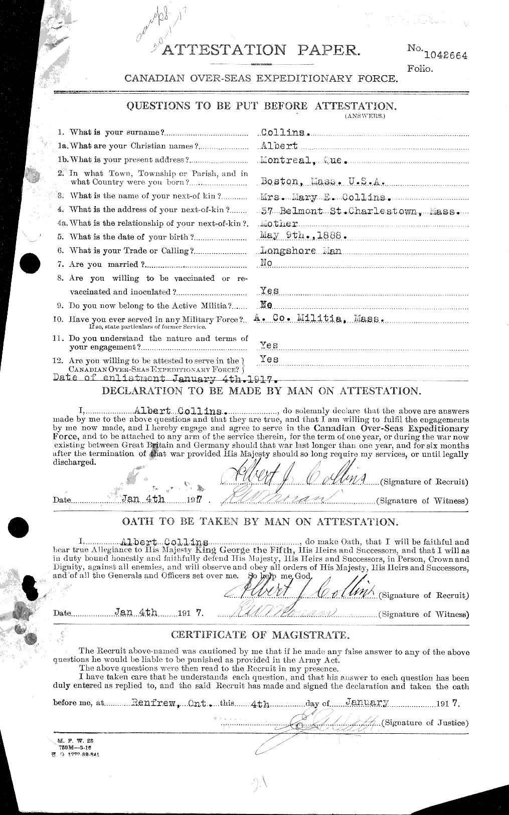 Personnel Records of the First World War - CEF 028931a