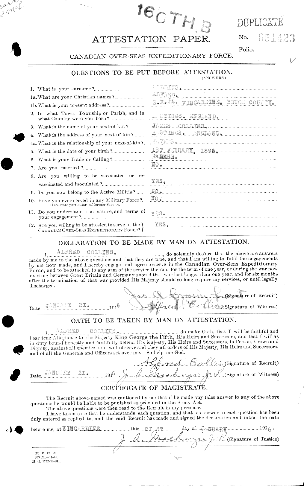 Personnel Records of the First World War - CEF 028950a
