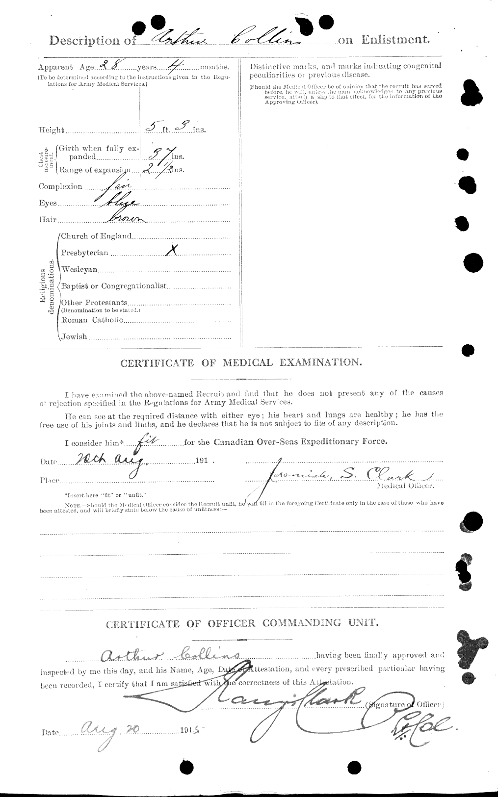 Personnel Records of the First World War - CEF 028980b