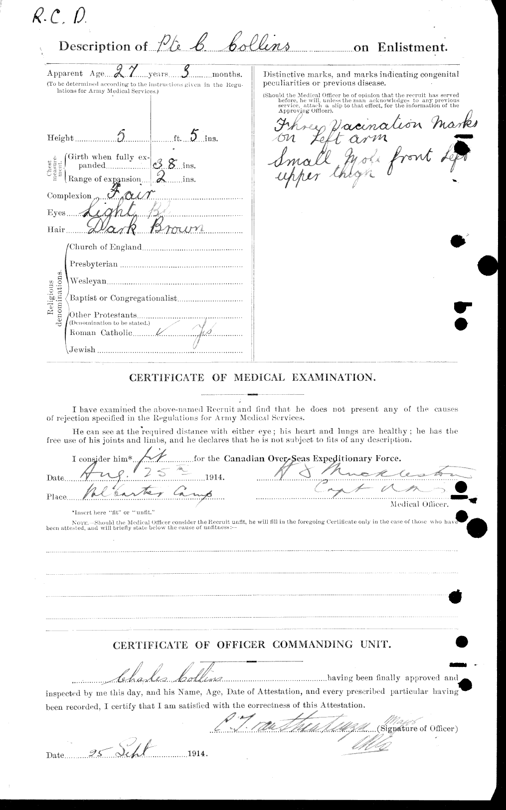 Personnel Records of the First World War - CEF 029006b