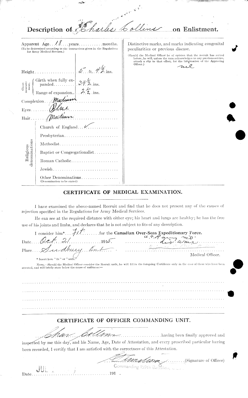 Personnel Records of the First World War - CEF 029013b