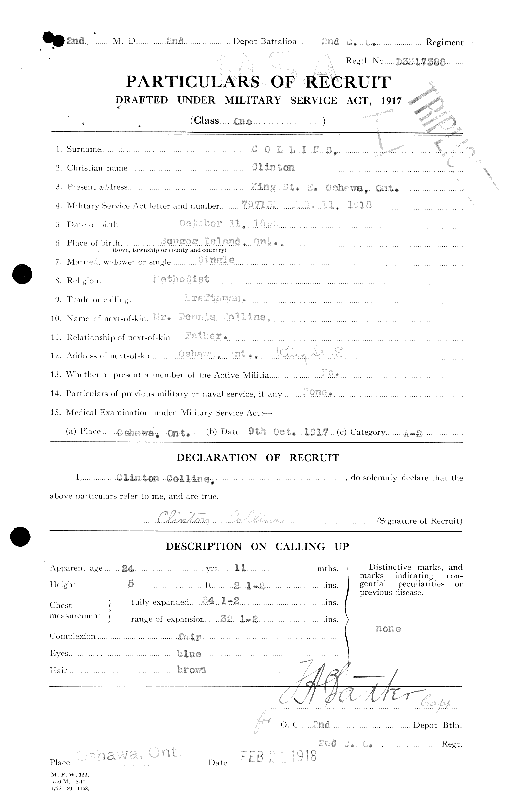 Personnel Records of the First World War - CEF 029056a