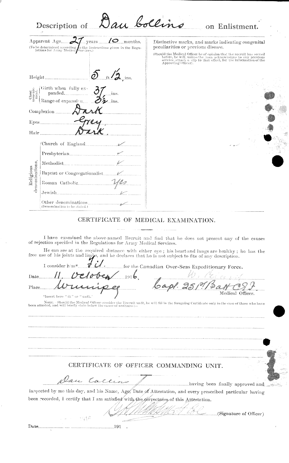 Personnel Records of the First World War - CEF 029067b