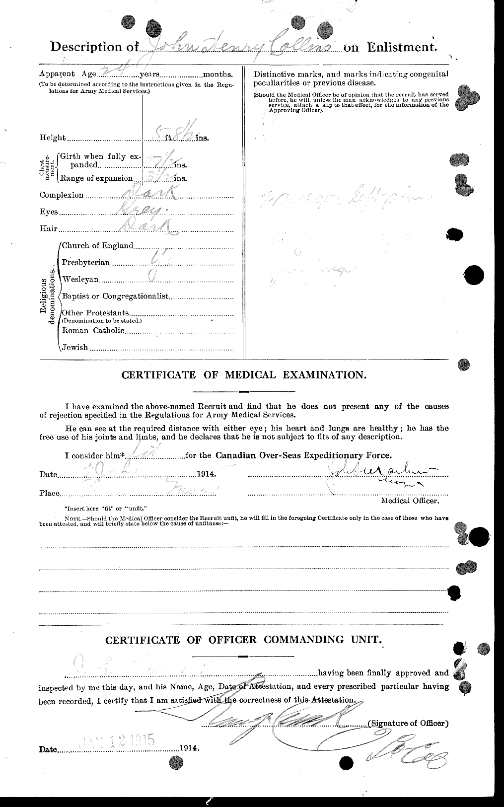 Personnel Records of the First World War - CEF 034357b
