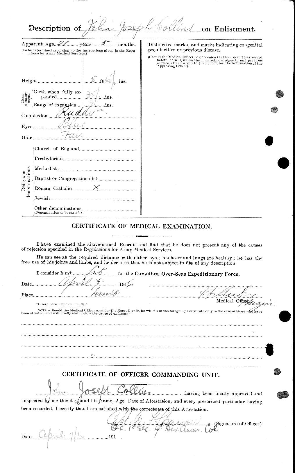 Personnel Records of the First World War - CEF 034365b