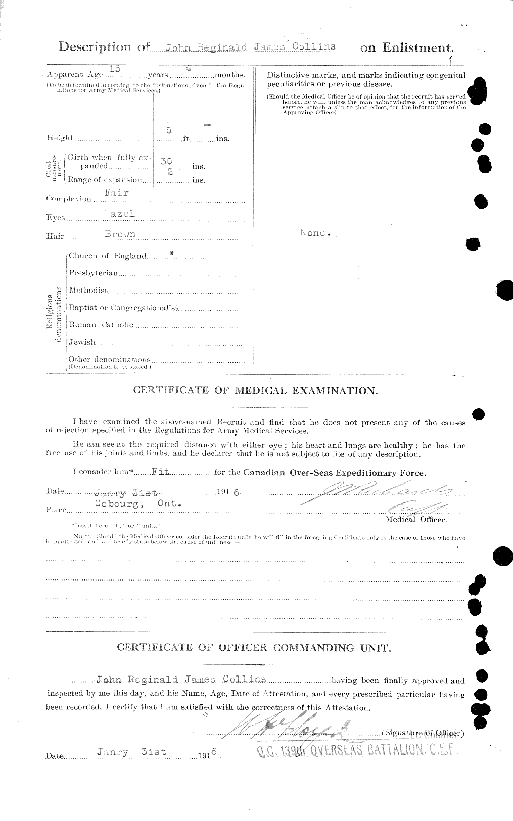 Personnel Records of the First World War - CEF 034380b