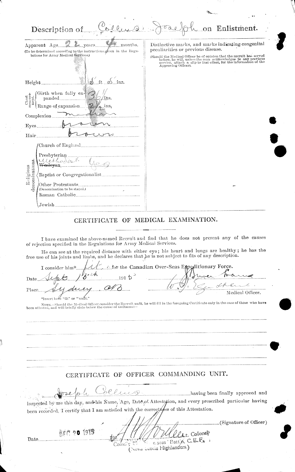 Personnel Records of the First World War - CEF 034398b