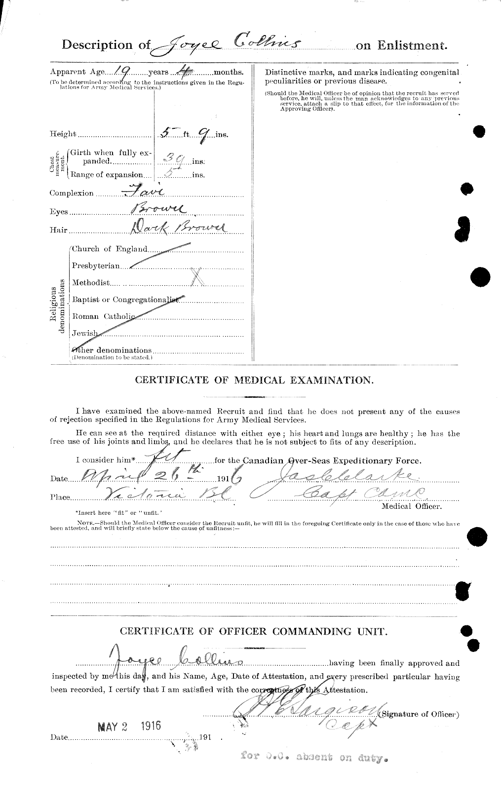 Personnel Records of the First World War - CEF 034431b