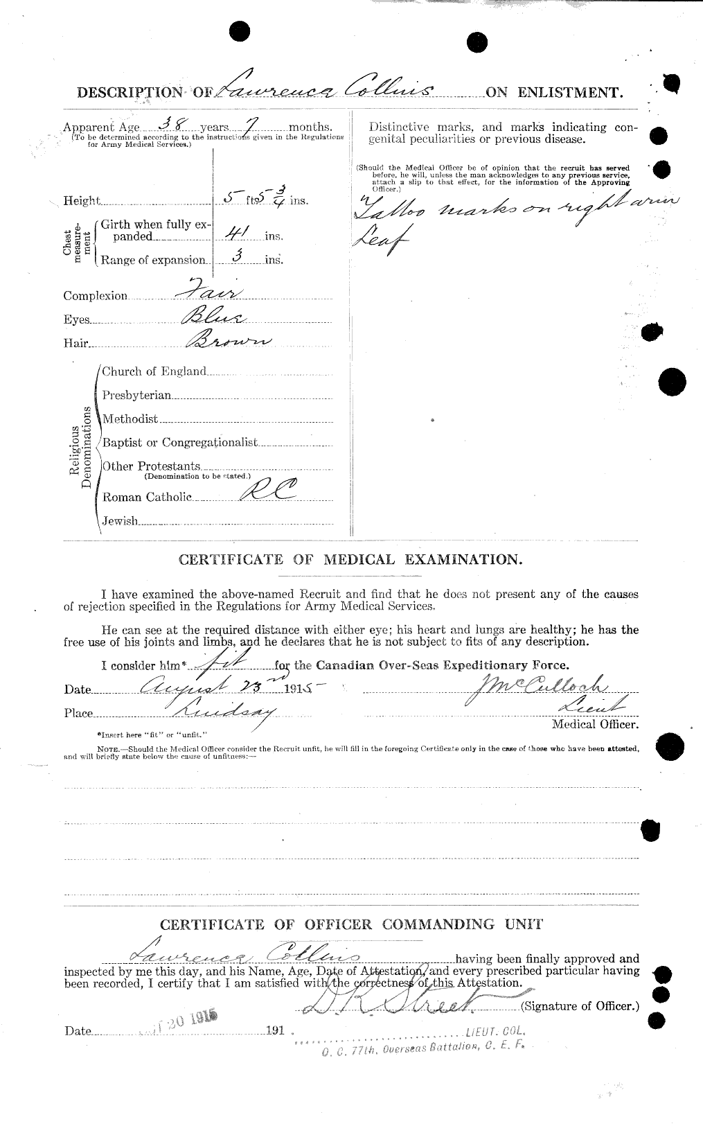 Personnel Records of the First World War - CEF 034435b