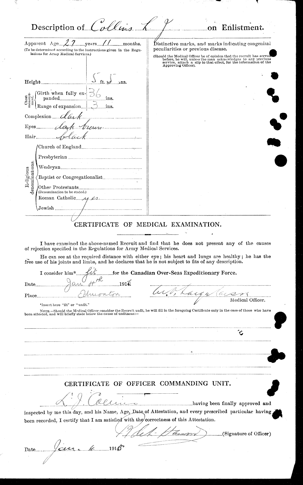 Personnel Records of the First World War - CEF 034445b