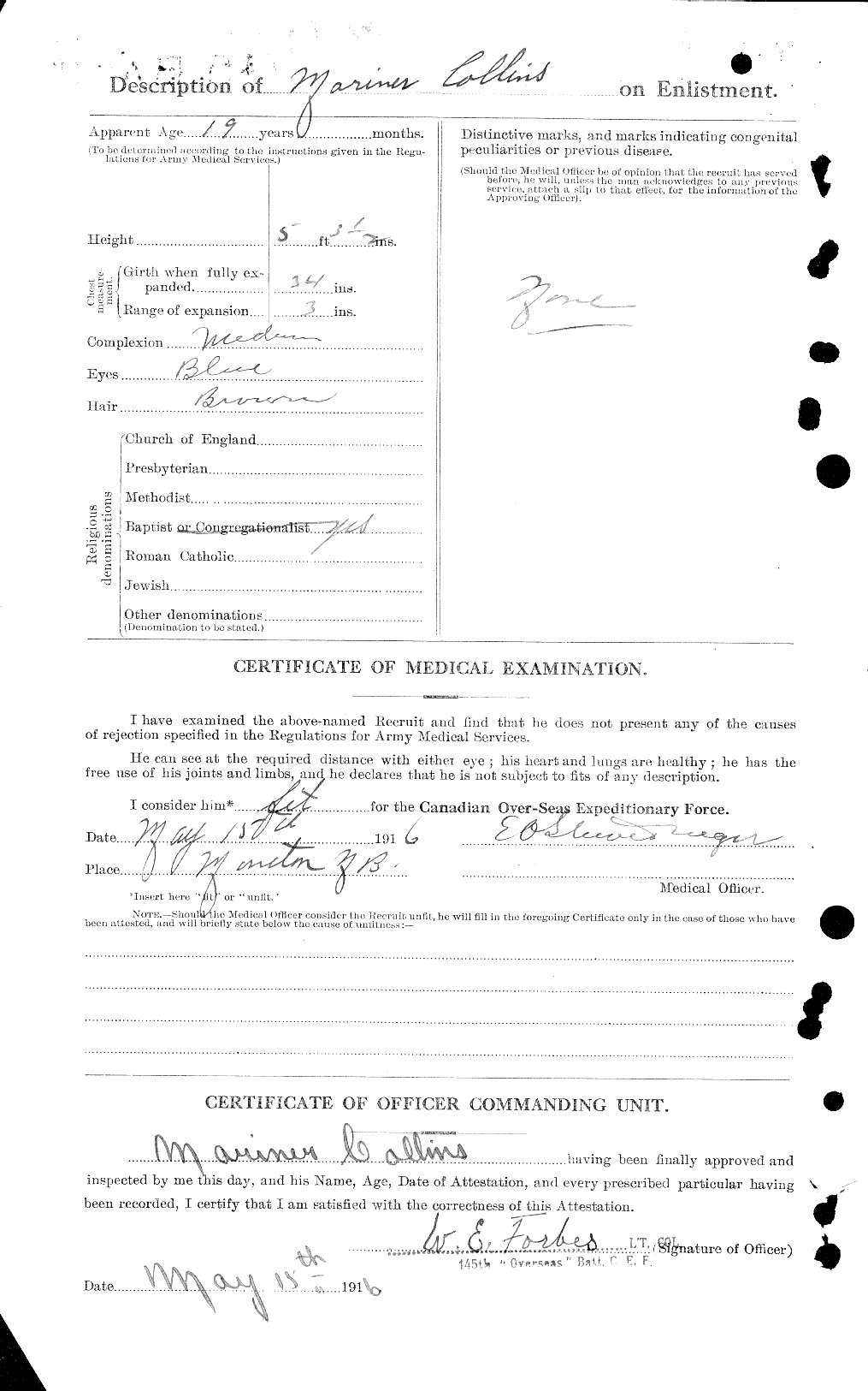 Personnel Records of the First World War - CEF 034456b