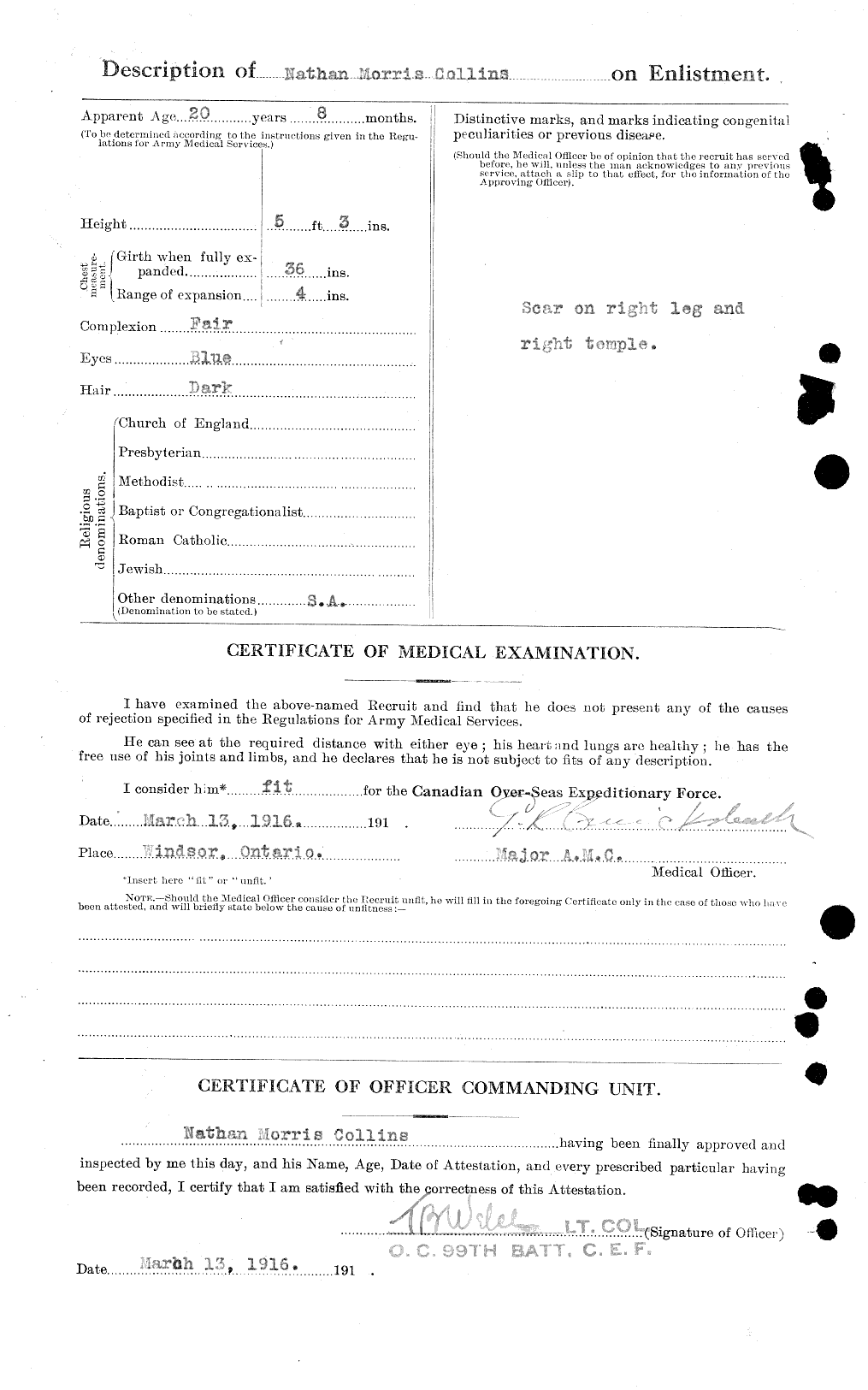 Personnel Records of the First World War - CEF 034475b