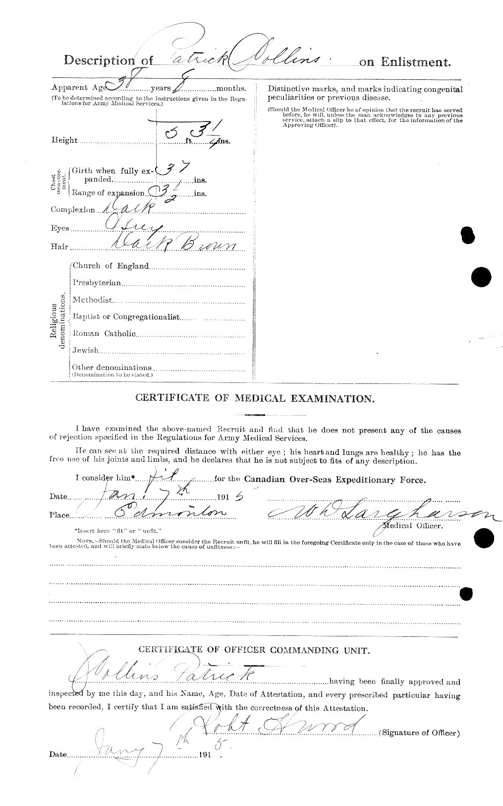 Personnel Records of the First World War - CEF 034482b