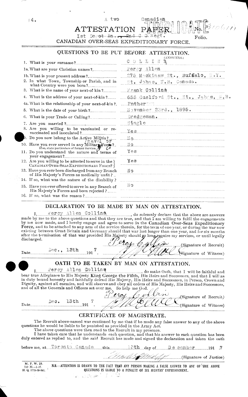 Personnel Records of the First World War - CEF 034490a