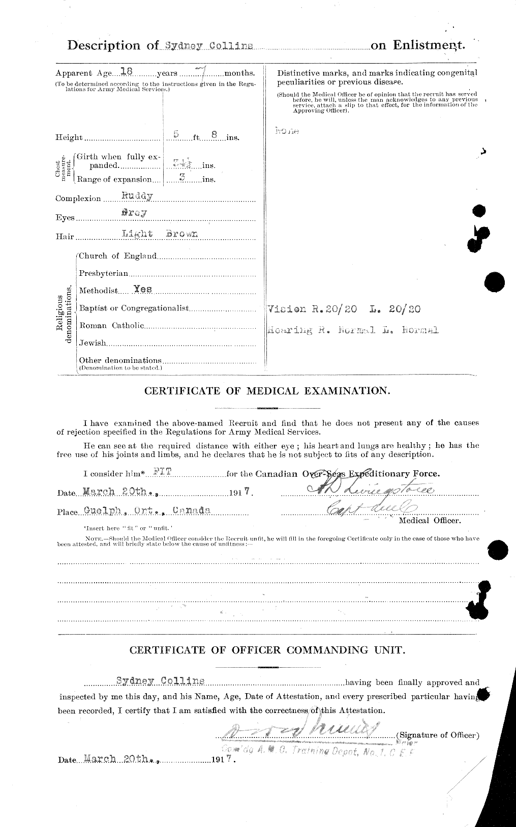 Personnel Records of the First World War - CEF 034544b