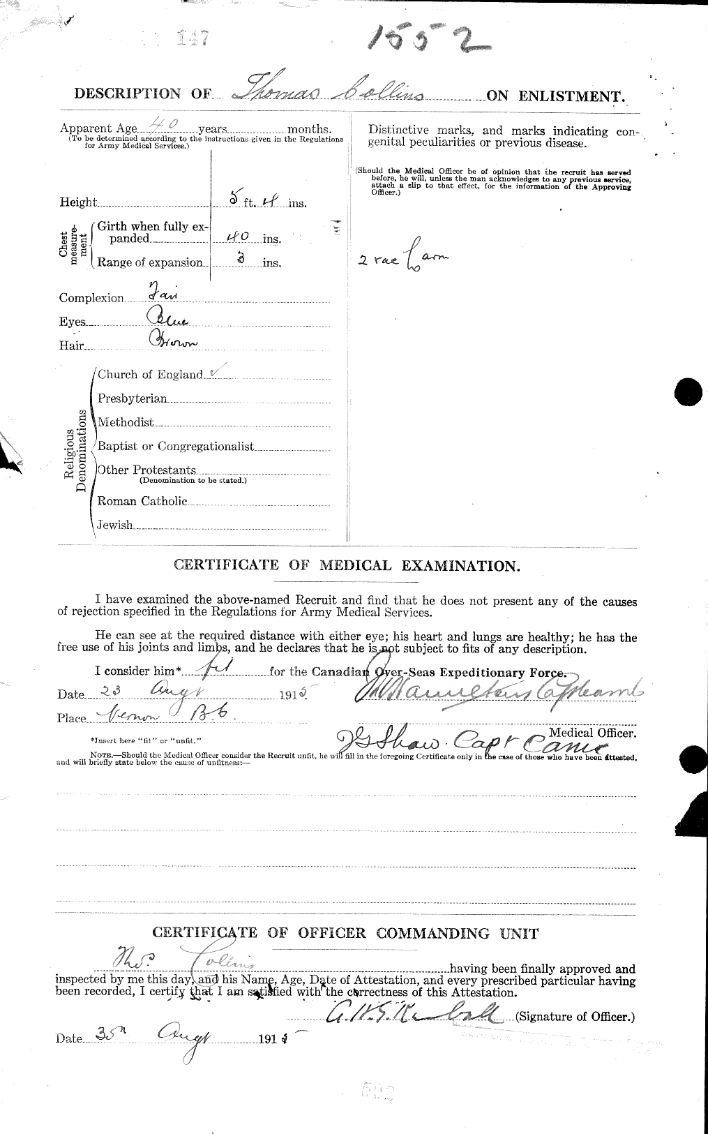 Personnel Records of the First World War - CEF 034565b