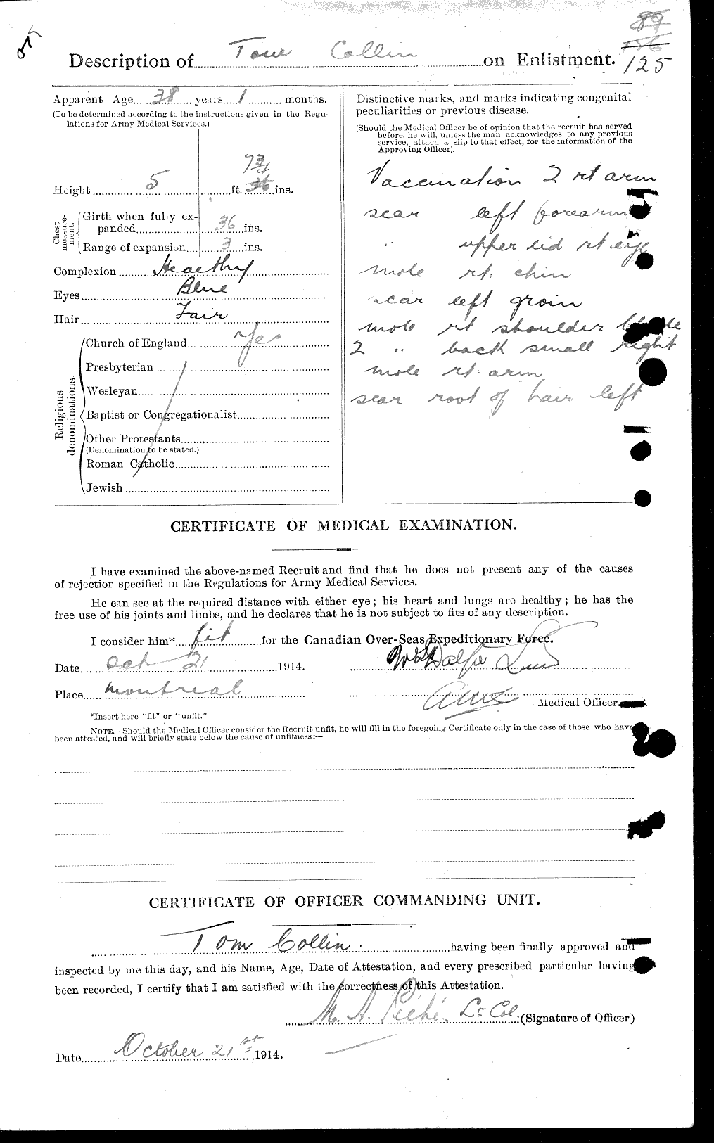 Personnel Records of the First World War - CEF 034566b