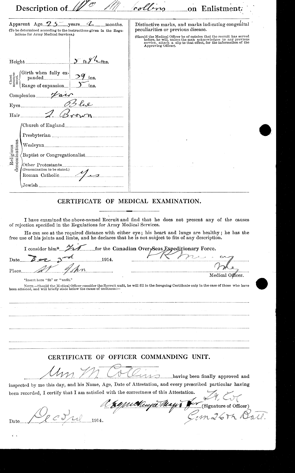 Personnel Records of the First World War - CEF 034624b