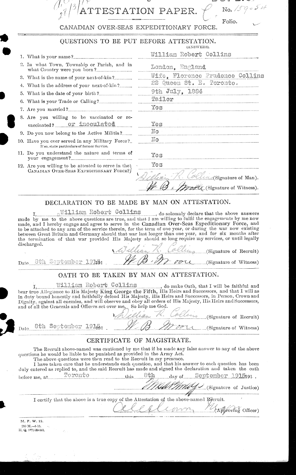 Personnel Records of the First World War - CEF 034628a