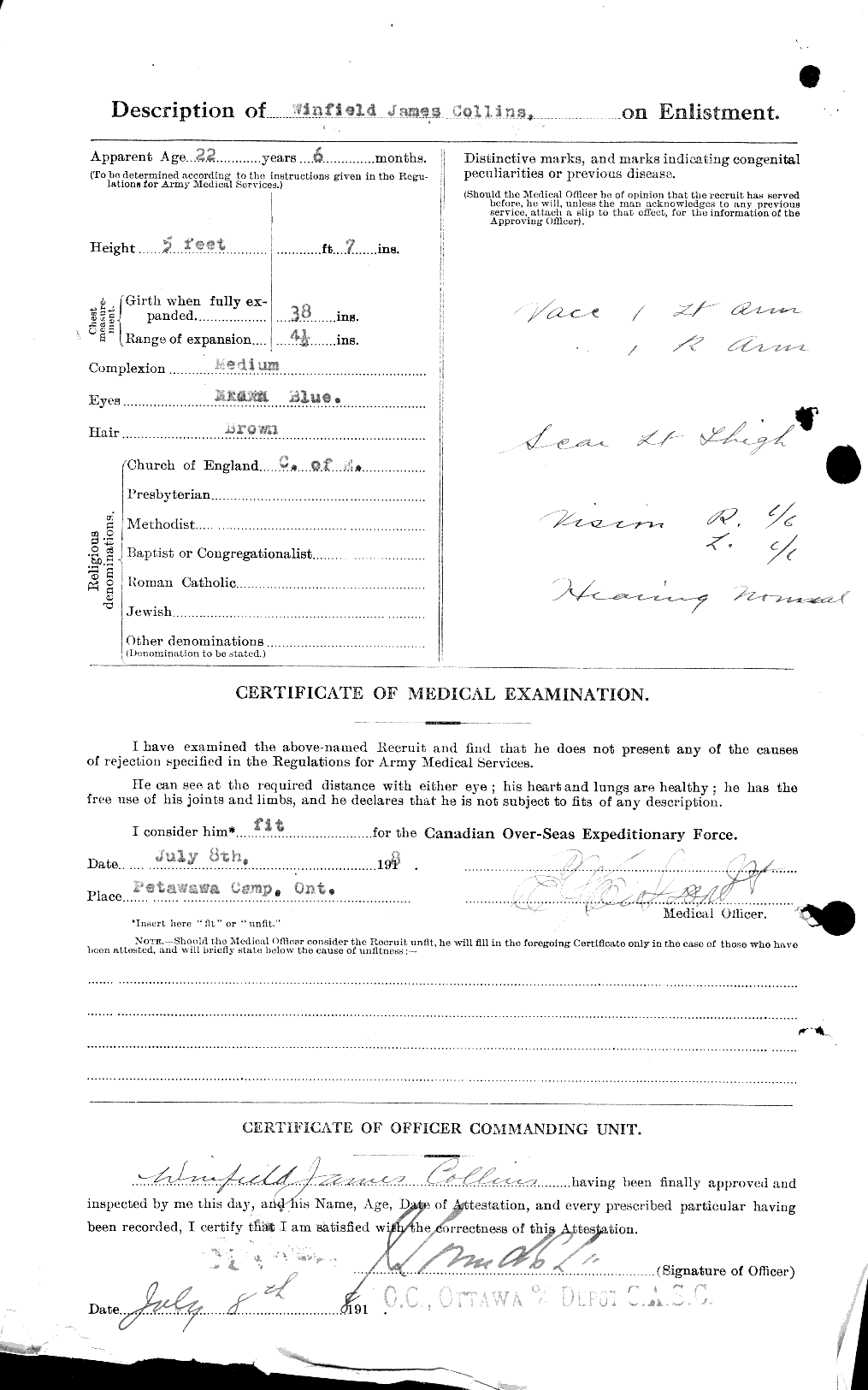 Personnel Records of the First World War - CEF 034640b