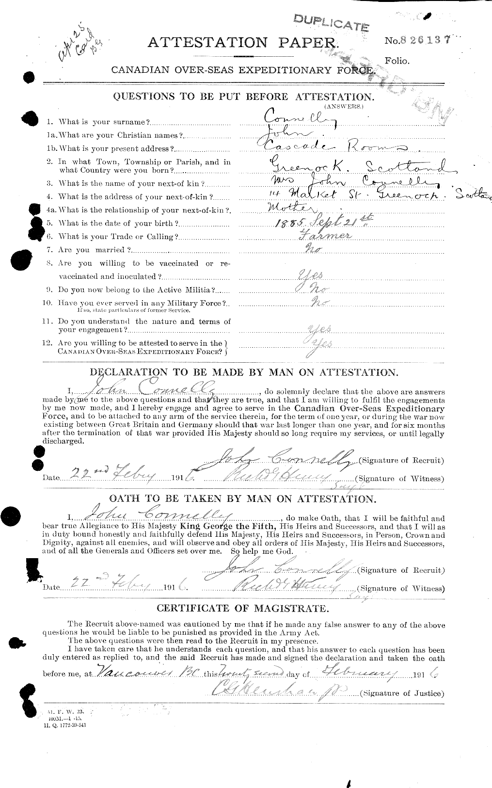 Personnel Records of the First World War - CEF 035984a