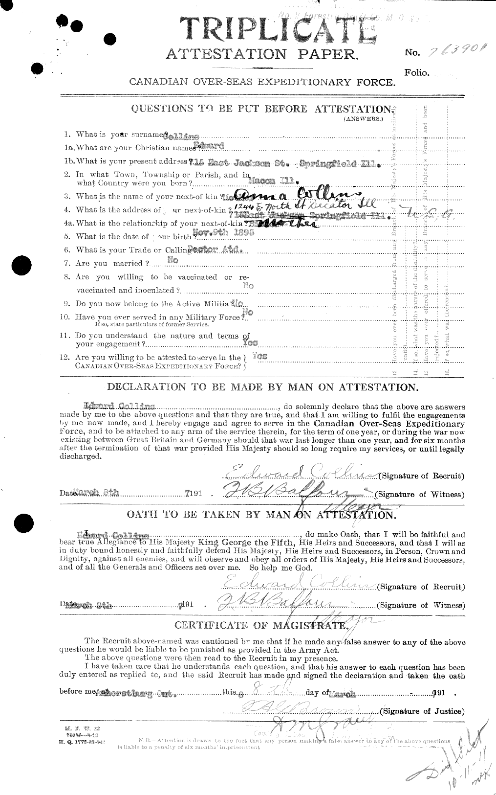 Personnel Records of the First World War - CEF 037740a