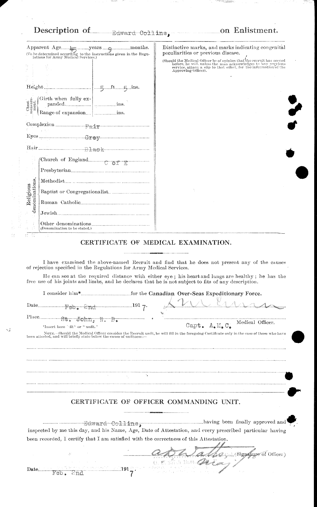 Personnel Records of the First World War - CEF 037741b