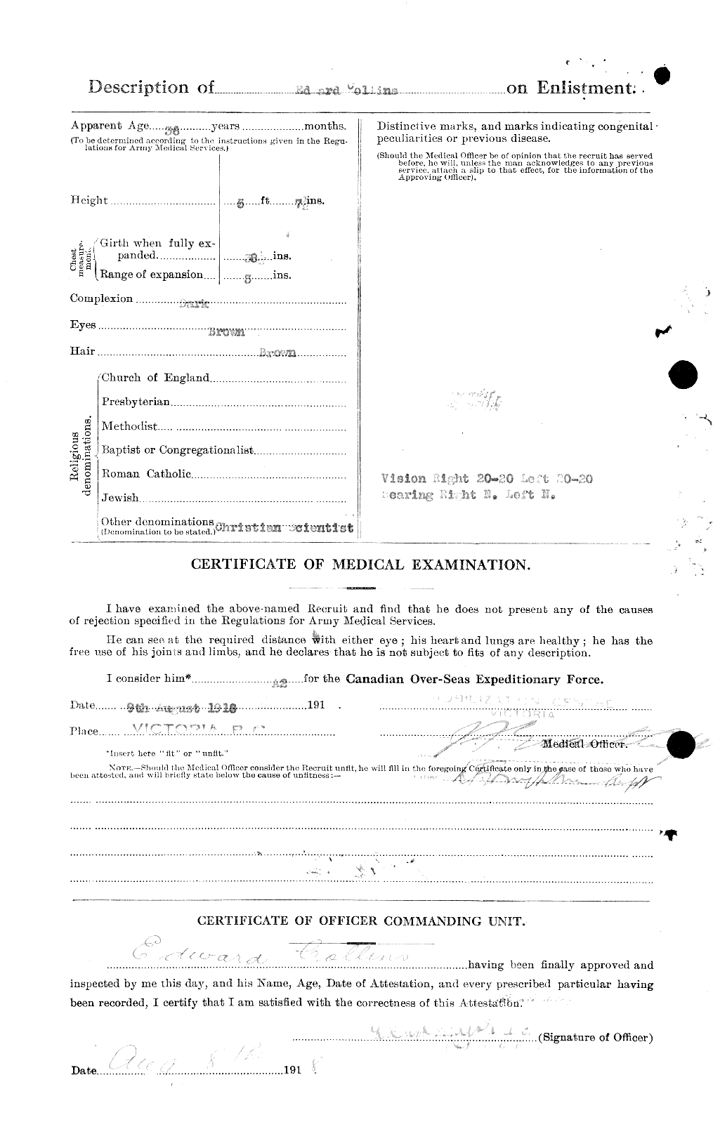 Personnel Records of the First World War - CEF 037743b