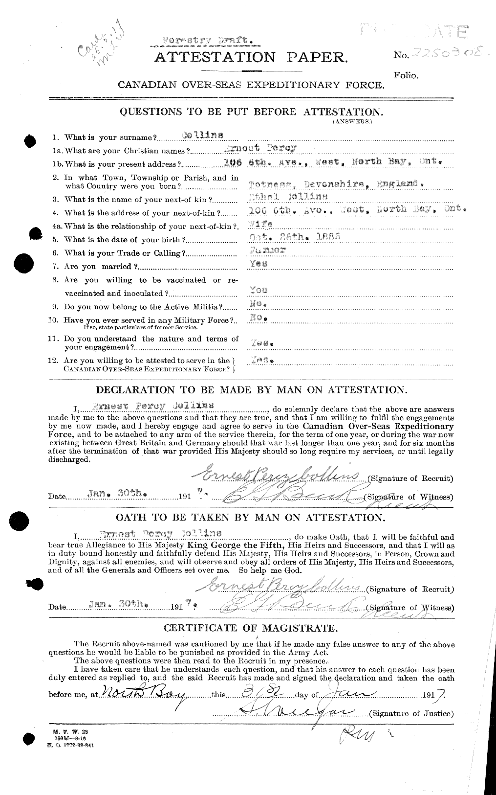 Personnel Records of the First World War - CEF 037773a