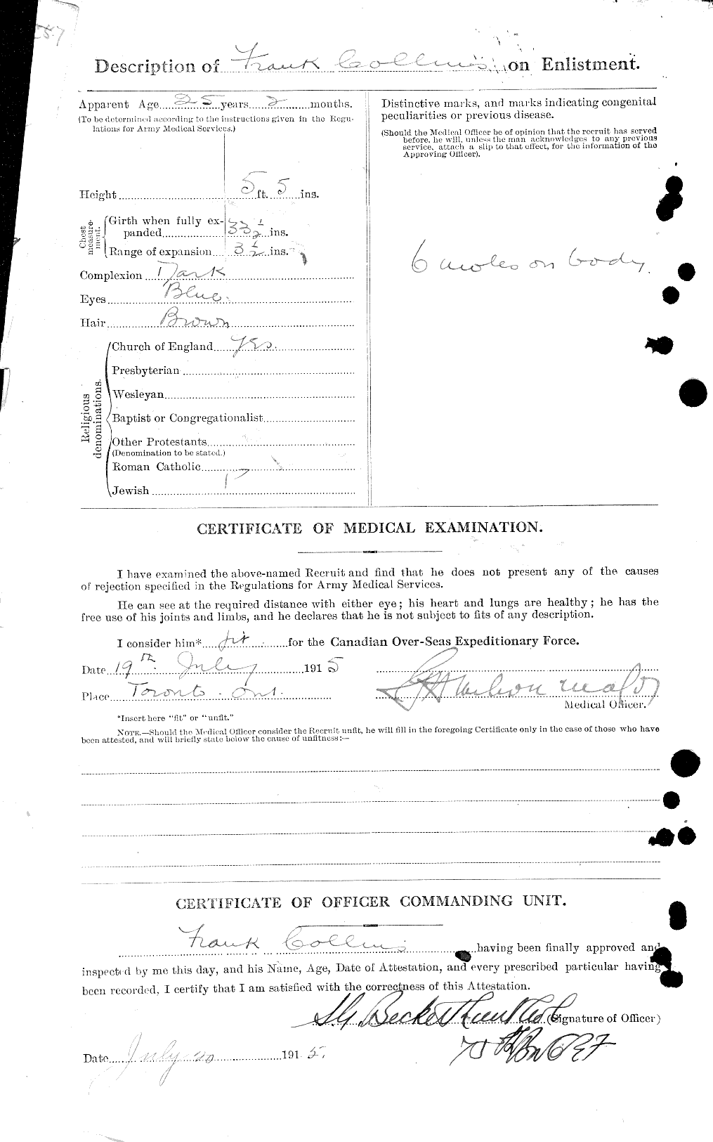 Personnel Records of the First World War - CEF 037783b
