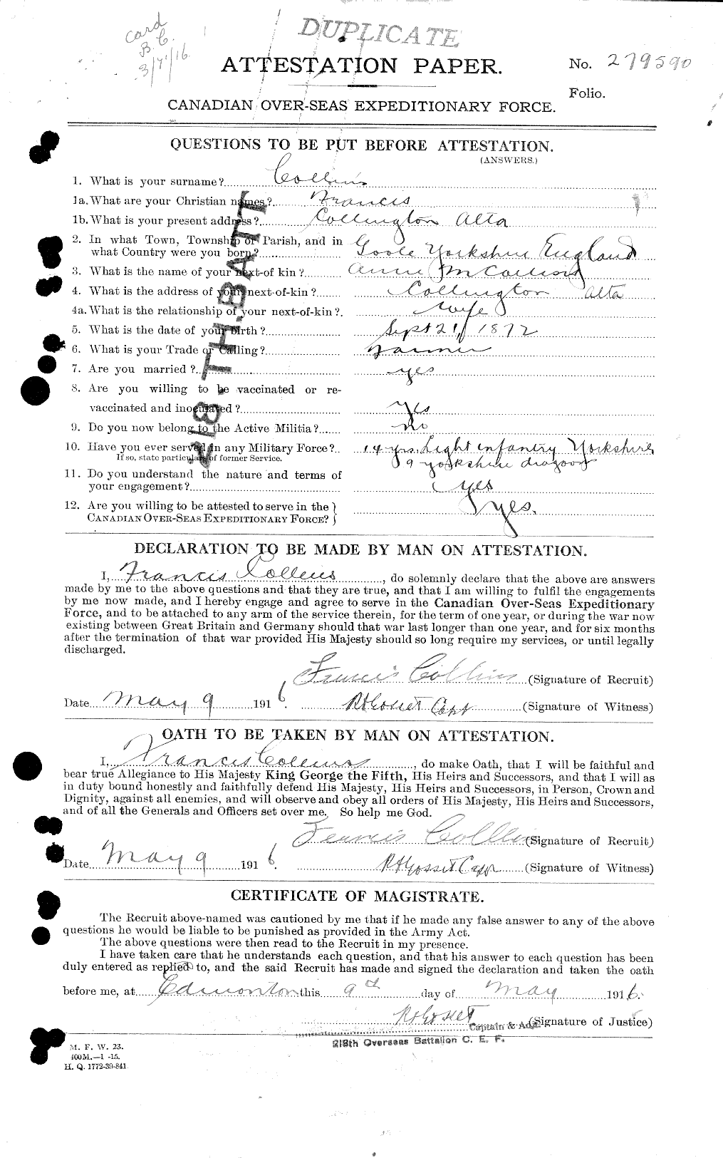 Personnel Records of the First World War - CEF 037785a