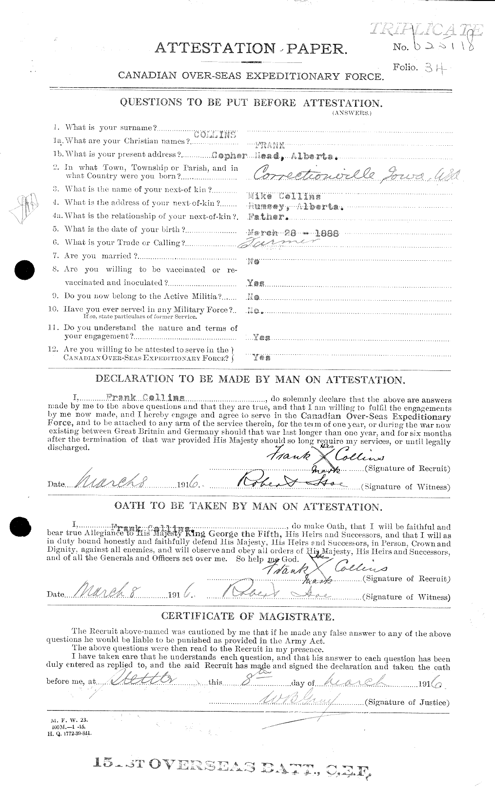 Personnel Records of the First World War - CEF 037790a