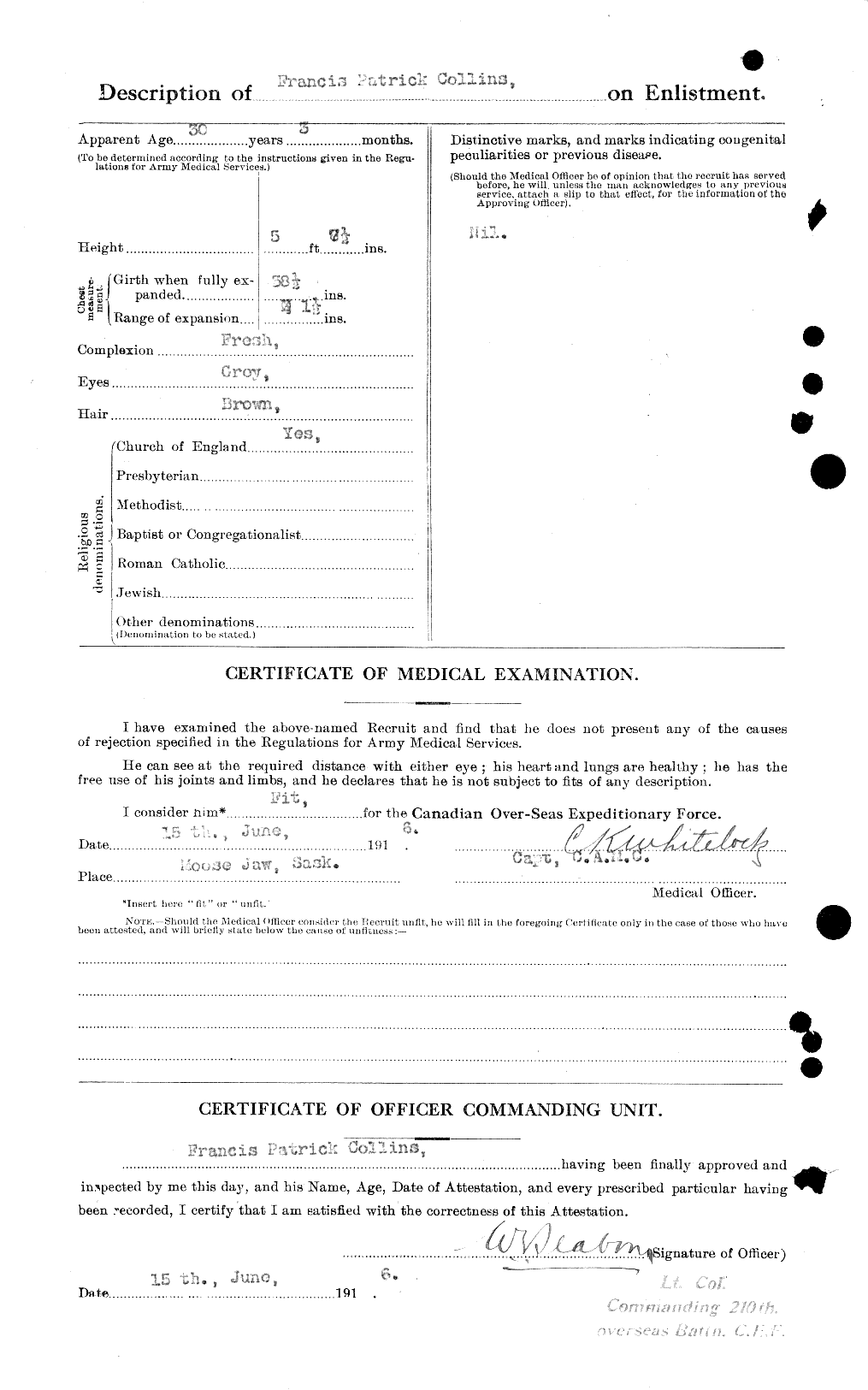 Personnel Records of the First World War - CEF 037817b