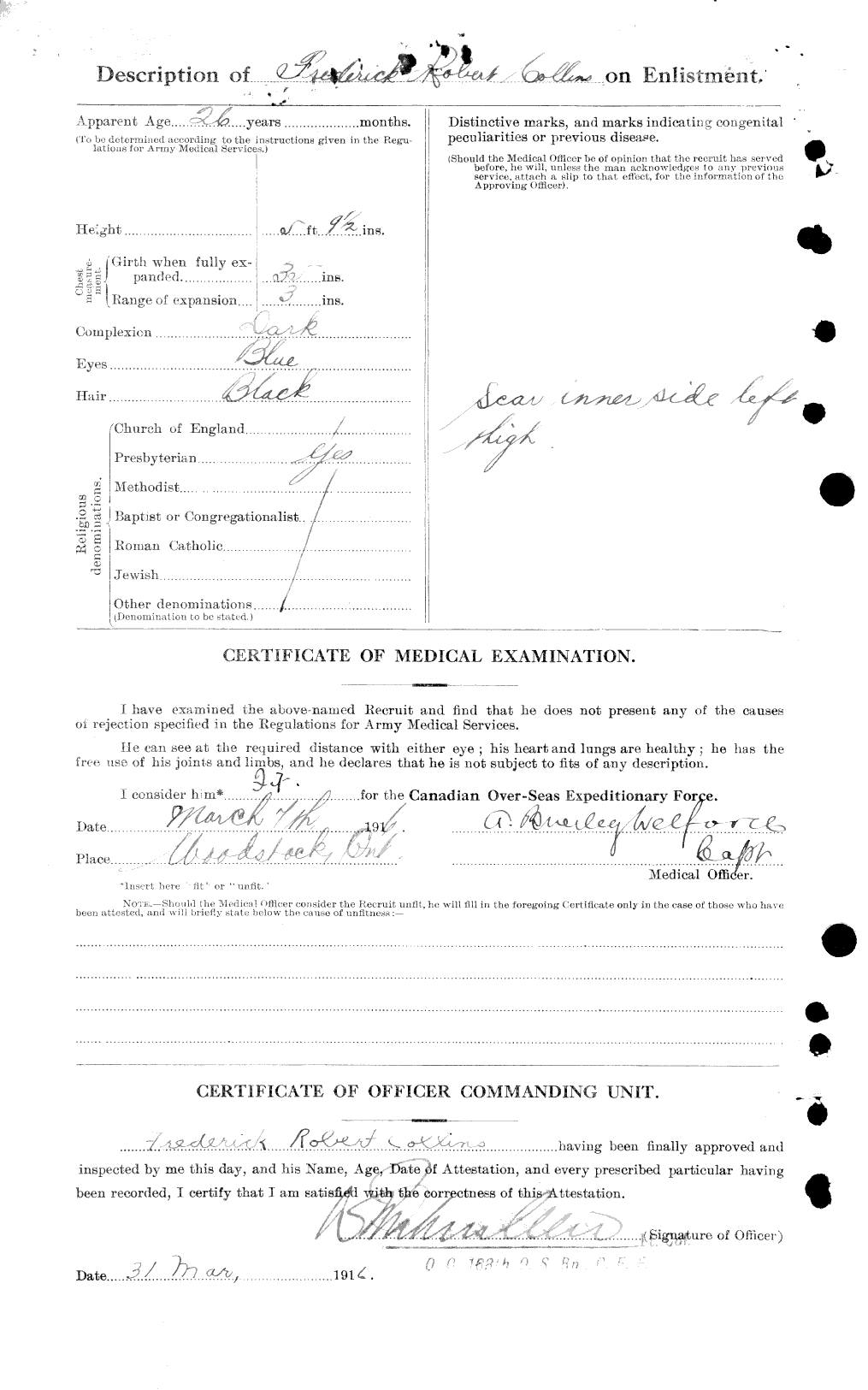 Personnel Records of the First World War - CEF 037838b