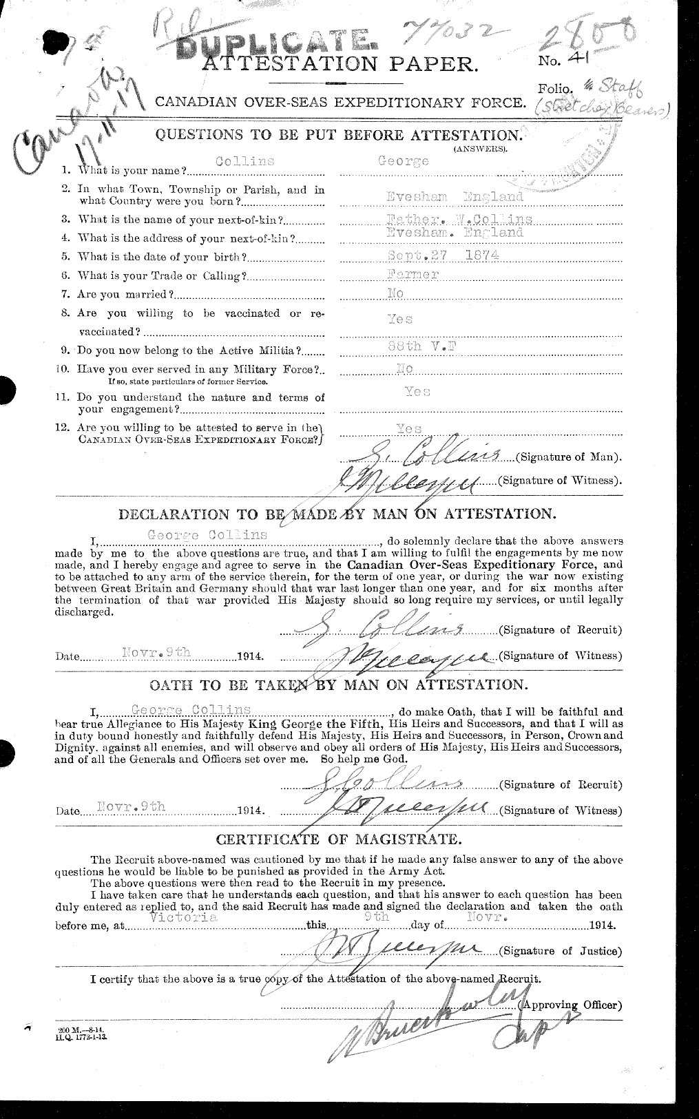 Personnel Records of the First World War - CEF 037845a