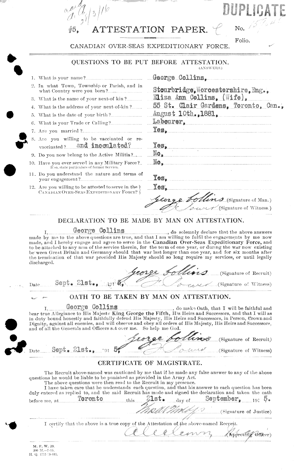 Personnel Records of the First World War - CEF 037846a