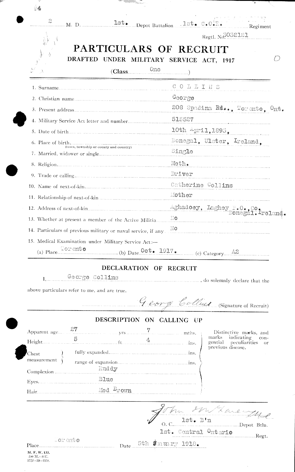 Personnel Records of the First World War - CEF 037854a
