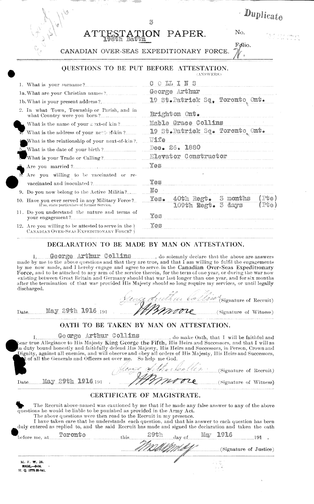 Personnel Records of the First World War - CEF 037855a