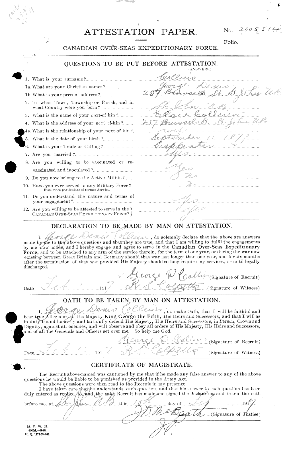 Personnel Records of the First World War - CEF 037859c