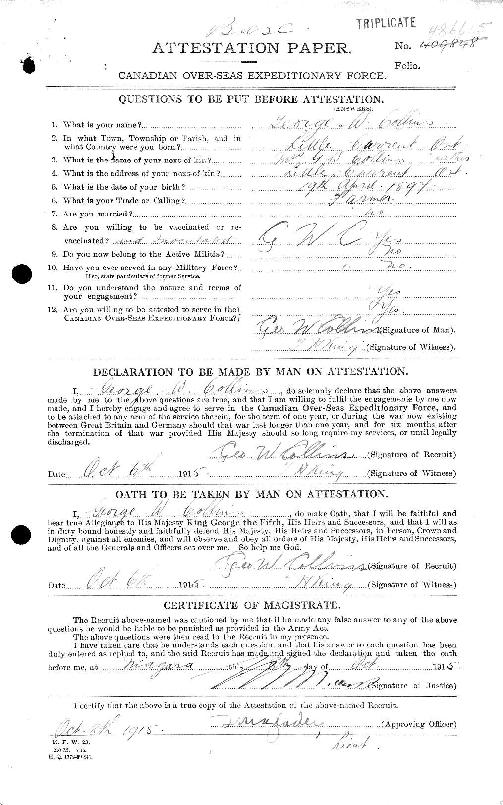 Personnel Records of the First World War - CEF 037878a