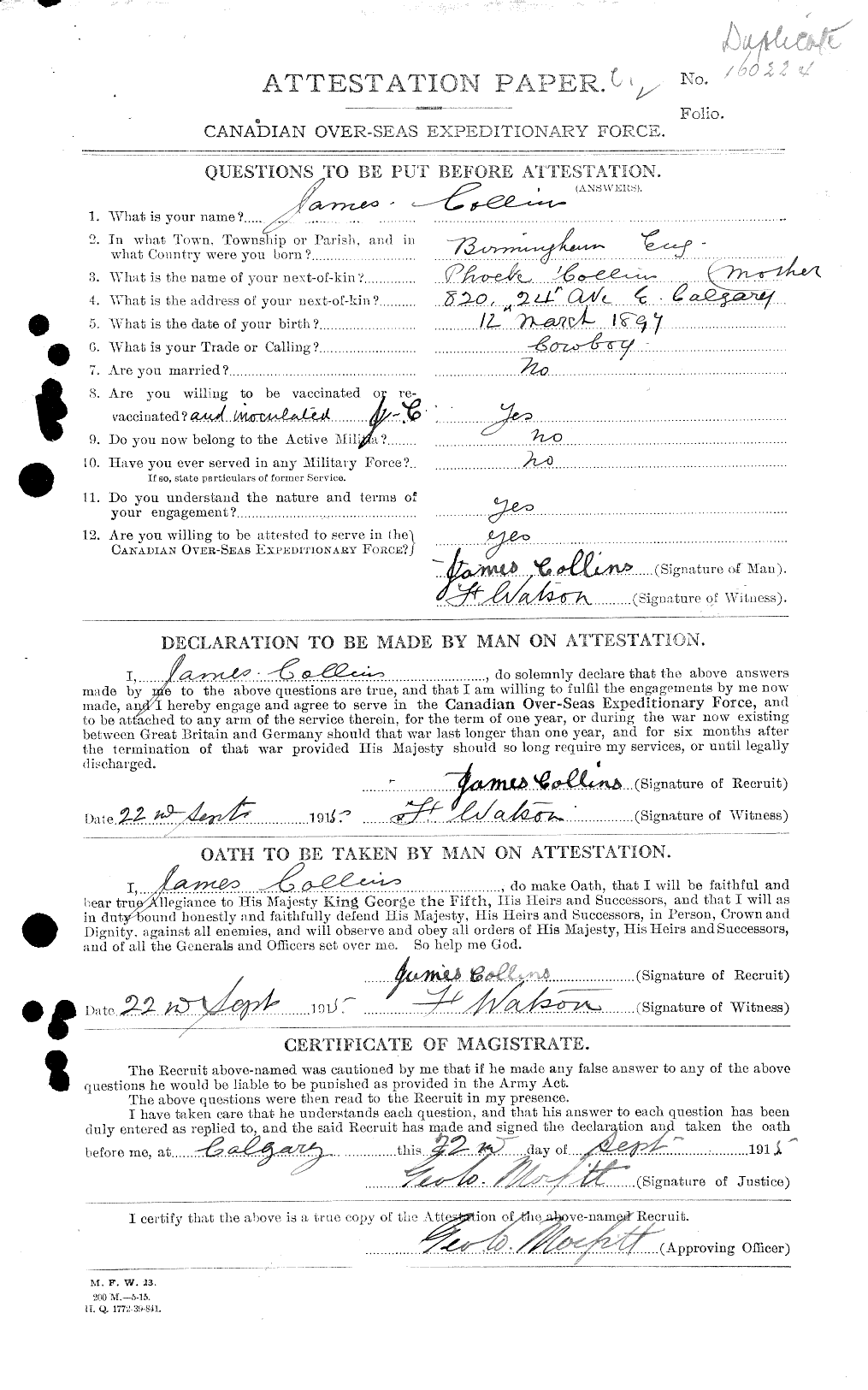 Personnel Records of the First World War - CEF 037906a