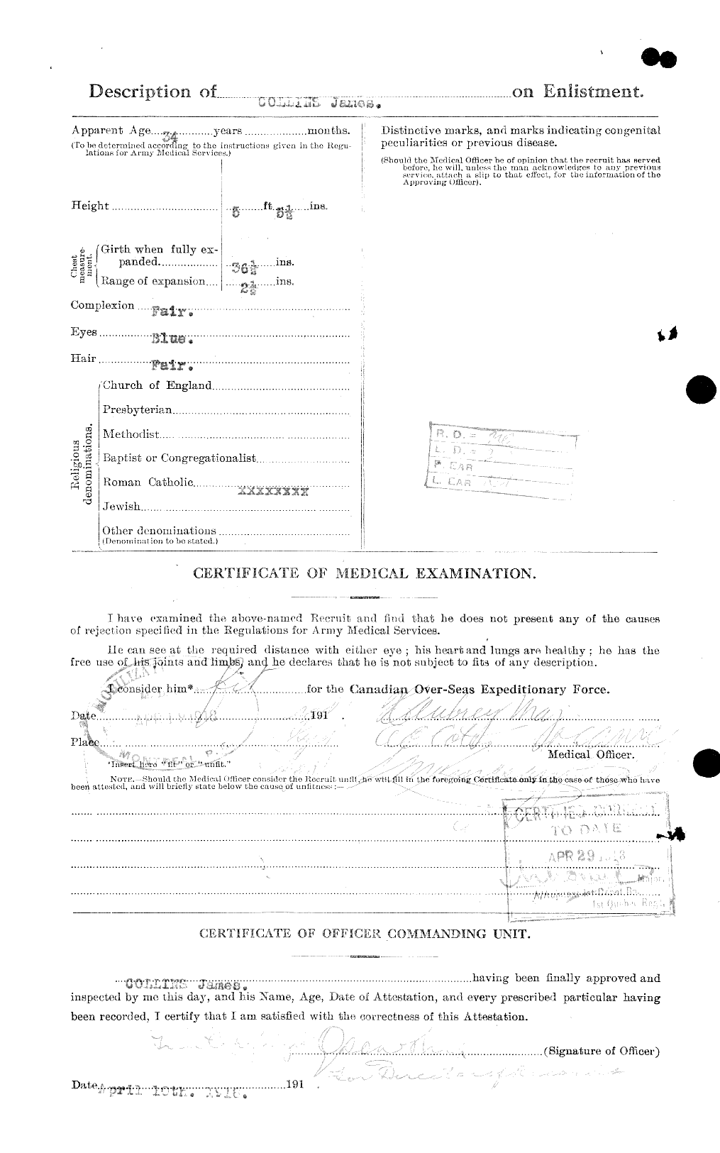 Personnel Records of the First World War - CEF 037907b