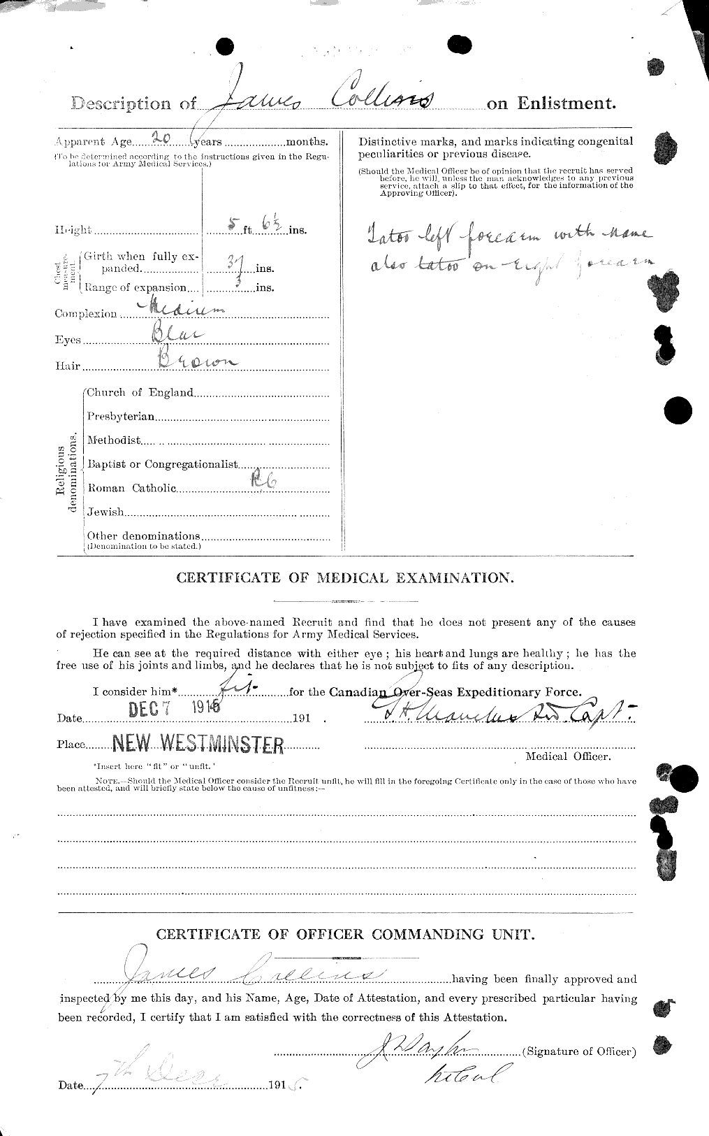 Personnel Records of the First World War - CEF 037911b