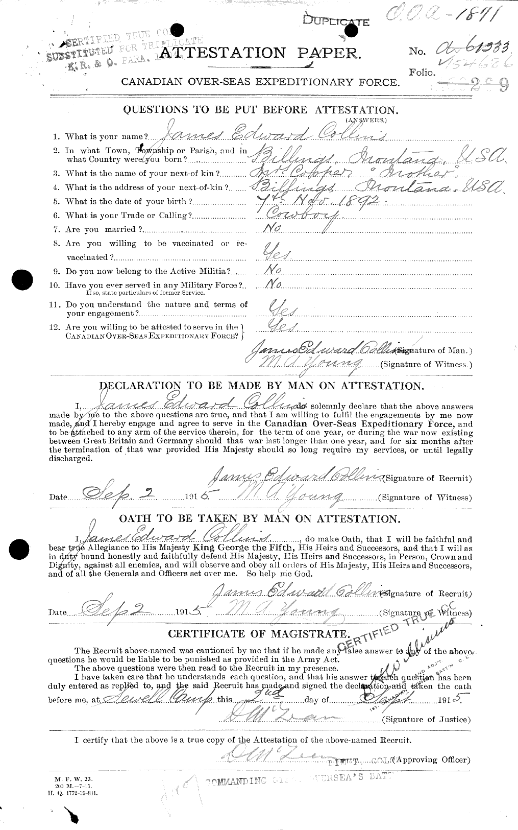 Personnel Records of the First World War - CEF 037930a