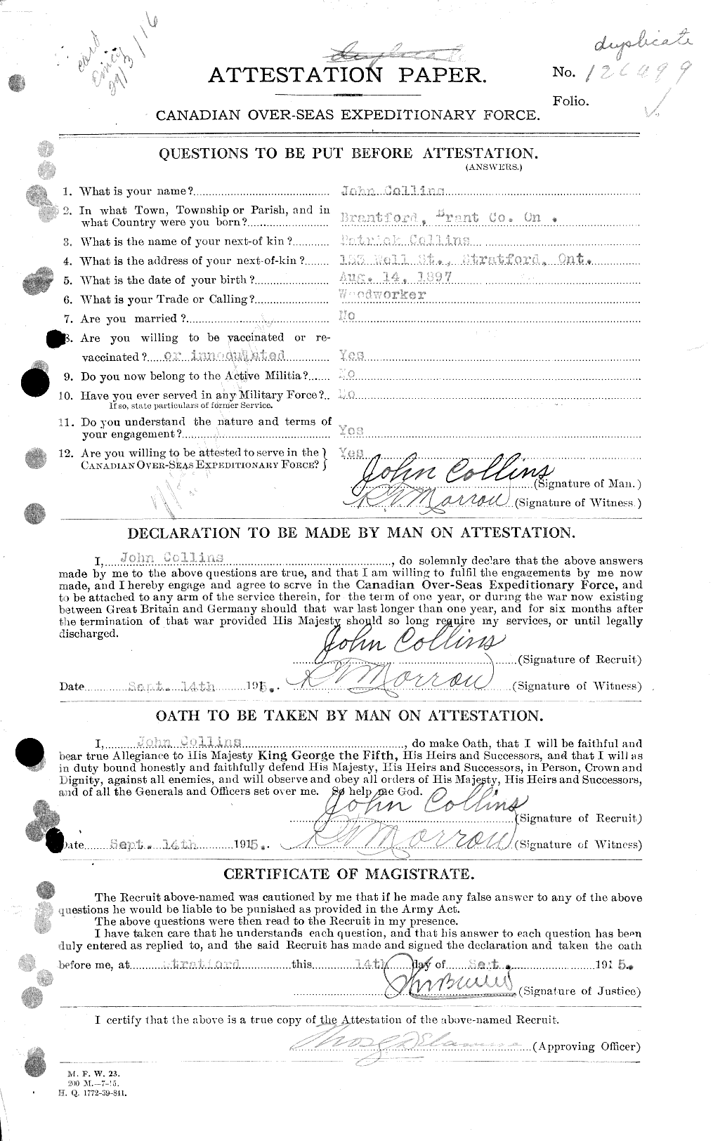 Personnel Records of the First World War - CEF 037972a