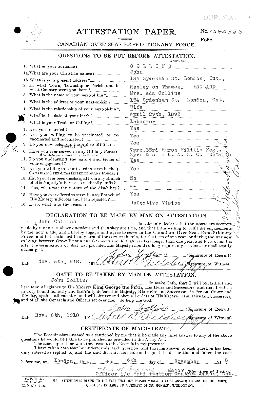 Personnel Records of the First World War - CEF 037989a