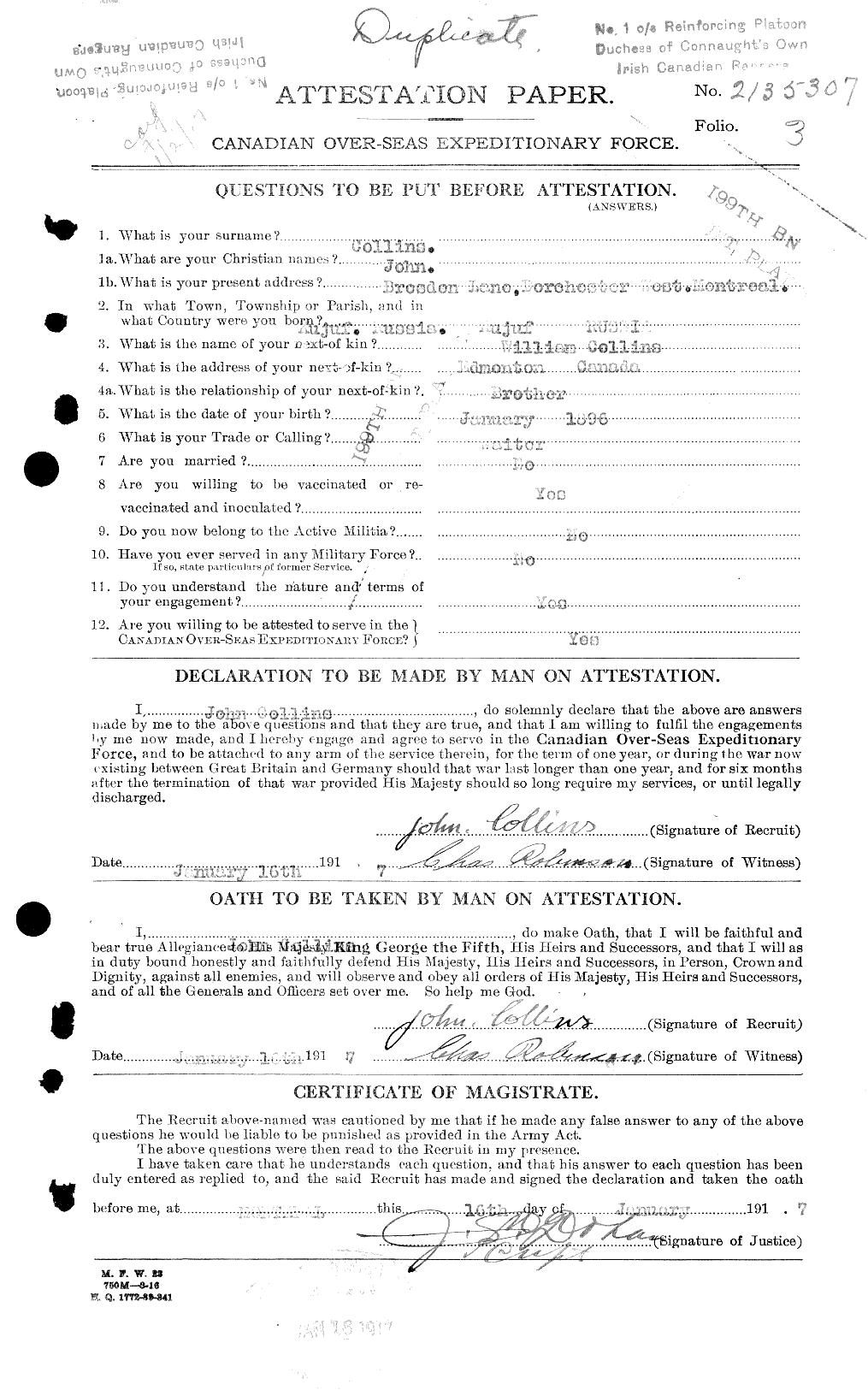 Personnel Records of the First World War - CEF 037992a